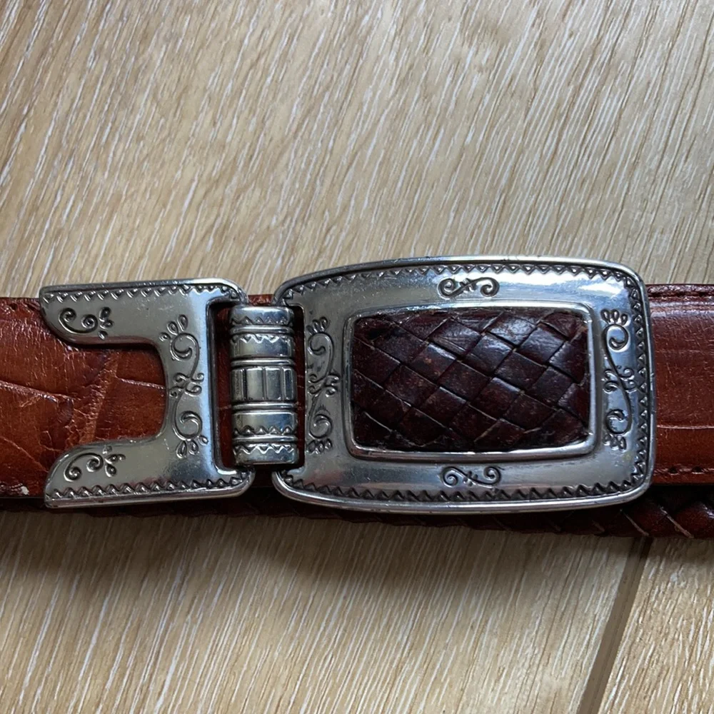 Brighton Belt Womens Brown Leather 9A107 Size ML 32